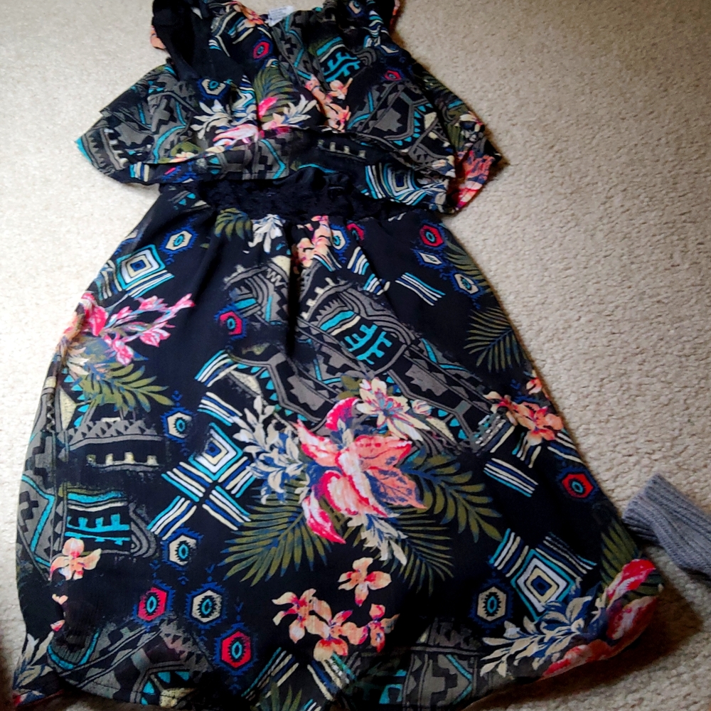 A rainbow dress